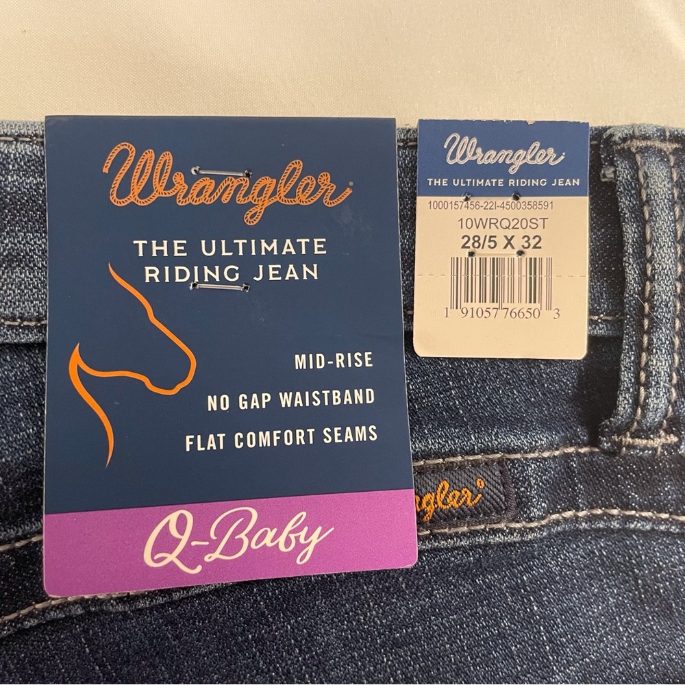 Wrangler Q-Baby Riding Jeans Size 28/5 x 32 - Picture 5 of 15